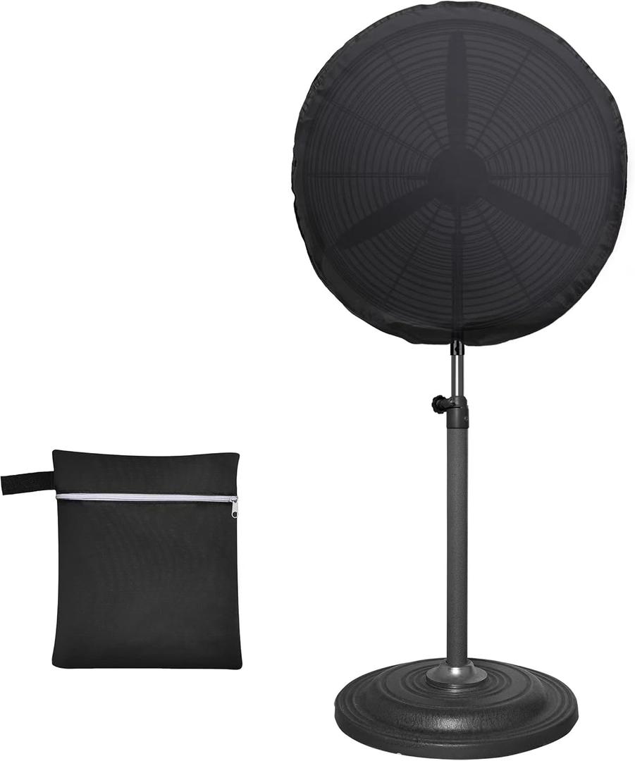 VEGARD Industrial Fan Cover, Outdoor Fan Cover, Heavy Duty Waterproof&Dustproof Cover for 24" Wall Mount Fan, Pedestal Fan and Outdoor Fans,Suitable for indoor and outdoor