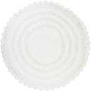 DII Crochet Collection Reversible Bath Mat, Round, 27.5" Diameter, White