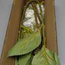 DILATATA Large Real Touch Hydrangea Artificial Flowers with Stems, 8" Full Bloom Fresh Touch Faux Hydrangea Bouquet for Vase Decor, Wedding Centerpieces, Home Table Arrangement 25.5 White Hydrangeas