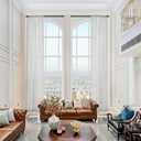 Extra Long Sheer Curtains 144 156 168 192 204 216 240 Inches Length - 2 Story Curtains for High Celling Living Room Long Window Wedding - White Grey Color (1 Panel,White, 52x144)