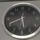 hito14 Inch Wall Clock Silent Non-Ticking Modern Wall Clocks Battery Operated - Analog Classic Clock for Office, Home, Bathroom, Kitchen, Bedroom, School, Living Room(Black)