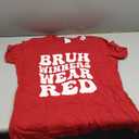 Winners Wear Red Team Spirit Week Game Sports day Groovy T-Shirt, Size Large