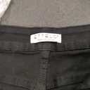 Ettelo Dark Wash Black Mid Rise Stretch 5 Pocket Wide Leg Denim Jeans Womens 16