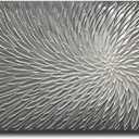 AMEI Art, 24X48 Inch Hand Painted Acrylic Wall Art Modern Artwork Art Wood Inside Framed Hanging Wall Decoration Textured Abstract Floral Oil Paintings (Elegant Gray)