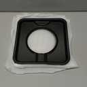 Drip Pans for Gas Stove,Reusable Black Drip Pans,Square Burner Covers BN24,SGP-400,Gas Burner Liner Covers,Gas Range Drip Pan Made of Porcelain-4packs by MIFLUS