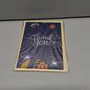 3 x CRTURUNIQ Luxury Navy Blue Thank You Card with Silver Foil - 5x7 Large Blank Note Card with Thick Gold Envelope & Sticker - Premium Heavyweight Cardstock for Wedding, Business, Sympathy & Men