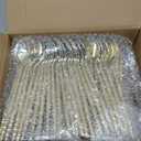 SUT 150 PCS Gold Plastic Silverware, Gold Disponsable Utensils, Plastic Silverware Heavy Duty, Includes 50 Knives, Forks and Spoons, Hammered Disponsable Cutlery for Wedding, Birthday, Party