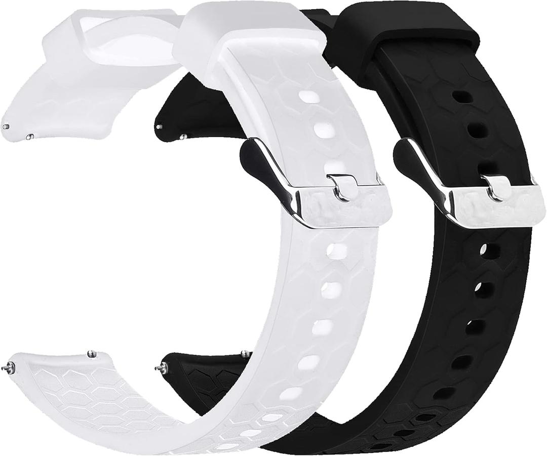 Compatible with AGPTEK LW11 Bands for Men Women, Soft Silicone Wristband Sweet-Resistant Breathable Lightweight Sport Straps for AGPTEK Smartwatch