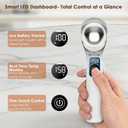 Electric Heated Ice Cream Scoop with Stand, 5000mAh Rechargeable Ice Cream Scooper for Hard Frozen Desserts, 158 Fast Melting & Smart LED Display, IP67 Waterproof Anti-Freeze Spoon, Perfect Gift