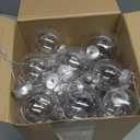 Macarrie 32 Pcs Clear Plastic Fillable Ornament Balls 2/2.36/2.76/3.15 Inch Clear Plastic Christmas Ball Ornaments for DIY Crafts Christmas Tree Decor