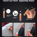 2 x White Touch Up Paint for Car, Car Paint Scratch Repair, White Car Paint Touch Up, Auto Paint Repair Pen, Color Accurate Scratch Remover