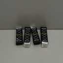 Soft Loop Tie Down Straps (4PK) Black Breaking Strength 10,000 LBS Heavy Duty 1.5 inch x 18 inch Motorcycle Soft tie Downs for UTV, ATV, Bicycle and Railer