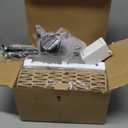 Floor Lamp for Living Room,Farmhouse Rattan Floor lamp,Modern Standing lamp with Hand-Worked Rattan Shade,Black Tall Lamp with Foot Switch for Bedroom,Kids Room,Office,LED Bulb is Included.