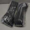 200 PCS Zip Ties 24 Inch Heavy Duty, Large Cable Ties 500lbs Tensile Strength, Black Zip Ties for Indoor and Outdoor Use, UV Resistant Wire Ties