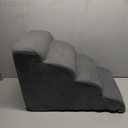 Aodisman Dog Steps for Bed, 4-Step Dog Stairs Ramp for Small Dogs and Cats, Indoor Non-Slip Pet Stairs Suitable for Older, Short-Legged, and Puppy Dogs to Climb onto High Beds and Couch, 17.4" H,Grey