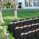 Stretch Folding Chair Covers 30pcs Spandex Chair Covers Protector for Wedding Party Dining Banquet, Washable Universal Fitted Chair Slipcovers for Celebration Birthday (Black, 30pcs)