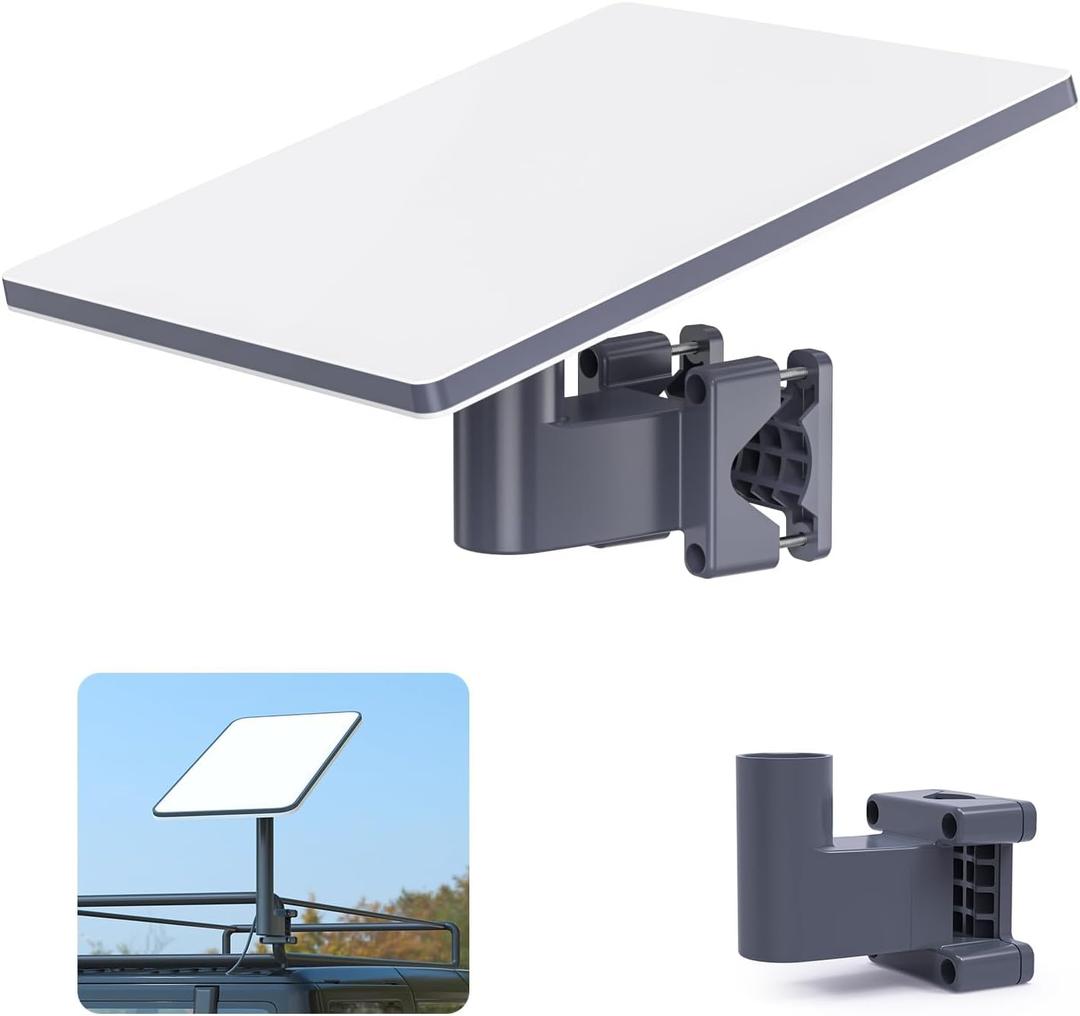 XLTTYWL Starlink Gen 2 RV Mount, 0.8-1.97 Gen 2 Pole Mount StarLink Accessories RV/SUV/Pole/Rack/Roof Outdoor Portable Mounting for Starlink Gen2/Mini Dishy