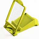 Luncheon Meat Slicer, Durable, Quality Stainless Steel 11 Wires for 12 Thinner Slices, Certified Safety, Slice Meats (Green)