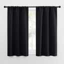 NICETOWN Black Out Curtain Panels for Kitchen - Energy Smart Decoration Thermal Insulating Blackout Drapes/Draperies for Small Window (2 Panels, 34 in x 54 in (W x L))