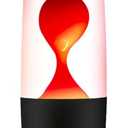 Red Magma Liquid Motion Lamp with Black Base and Cap for Adults Kids Night Light Lamp Decoration for Living-Room Bedroom Christmas Thanksgiving Day