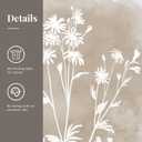 Neutral Wildflower Wall Art Framed Boho Botanical Large Vintage Farmhouse Minimalist Floral Beige Canvas Wall Decor Prints for Living Room Bedroom Office, 3 Panels, 24x36 Inch