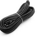 Baiann 1/4 Inch Elastic Bungee Cord Shock Marine Grade Black 30FT Bungee Kayak Stretch String Rope for DIY Projects- UV and Weather Resistant Elastic Cord, Long-Lasting Stretch Round Elastic String
