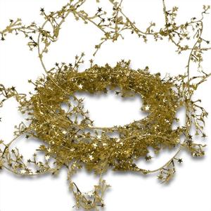 Gold Small Star Garland Christmas | Length - 30 ft.