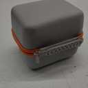 Hard Case Compatible with Yoto Player Kids Speaker Kids Audio Music Children Player (Off White + Orange Case)