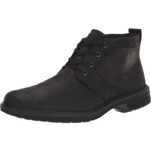 ECCO Men's Turn Ii Waterproof Lace Chukka Boot (10, Black Nubuck)