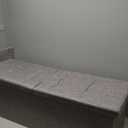 Cuyoca 45.3 Inches Foldable Seat Footrest Shoe Bench End of Bed Storage with Flipping Lid, 166L Upholstered Tufted Bench, Linen Fabric Grey