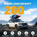 Lockable Roof Rack Cross Bars Compatible with Ford Bronco Sport 2021-2026 On Road and Off Road Version, 260 LBS Heavy Duty Aluminum Crossbars for Rooftop Cargo Luggage, Kayak, Snow Board
