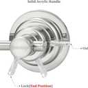 Sneatup Suction Cup Extendable 17-29" Stainless Steel Towel Bar (Brushed Nickel)