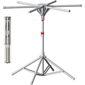 Floding Clothes Drying Rack Portable Foldable Laundry Drying Rack Collapsible with Hanger Outdoor Indoor, Metal