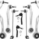 ASTARPRO - 8pc Front Suspension Kit Lower Control Arm with Ball Joint Sway Bar Link Outer Tie Rod End Compatible with 2004-2010 BMW E60 525i 528i 530i 535i 545i 550i M5