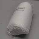 5 STARS UNITED Knee Pillow for Back Sleeping  Memory Foam Cushion for Sciatica Pain Relief  Under Leg Support for Sleeping on Back  Half Moon Bolster for Bed, White (Standard)