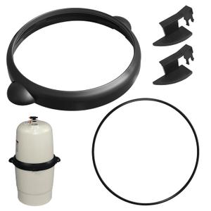 CCX1000D Cartridge Lock Ring Assembly W/2 Clips & O-Ring Seal, for Hayward | Double fixing structure, Form a reliable seal, Premium Material, The lock ring is durable, The O-ring is corrosion resistant