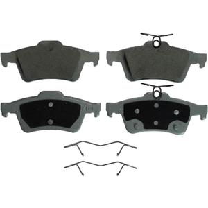 Wagner ThermoQuiet QC1564 Ceramic Disc Pad Set With Installation Hardware, Rear