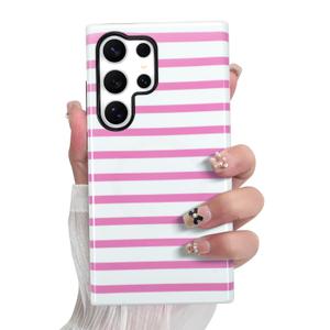 SOKAD Magnetic Horizontal Stripes Phone Case for Samsung Galaxy S22 Ultra
