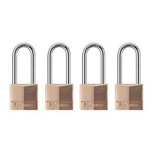 Master Lock Padlock, Solid Brass Lock, 3/4 in. Wide, 120T (Pack of 2-Keyed Alike) 