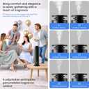 Hotel Collection Diffuser Machine,1500 Sq Ft,USB Plug-in & Rechargeable,Remote,Whisper-Quiet,Aluminum,Waterless Essential Oil Diffuser - Matte Black