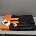 HOPERAN Dual-Sided Heated Stadium Seats for Bleachers with Back Support, 3 Levels Heating Bleacher Seats with Backs and Cushion Wide, 5 Pockets Portable Stadium Chair for Outdoor Sports (Orange) (21" Regular)