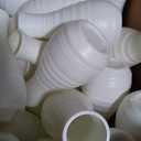 24 Pcs White Plastic Flower Vase Bulk for Centerpieces, Retro