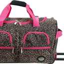 Rockland Rolling Duffel Bag, Black, 22"