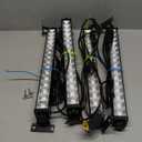 4 Pack LED 42W Black Lights, Blacklight Bars with Plug+Switch+6ft Cord, Light Up 24x24ftx4, Blacklight for Glow Party, Fluorescent Poster, Body Paint, Halloween Decorations, Bedroom, Stage