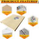 Photo Album Can Hold 3X5 4X6 5X7 6X8 8X10 Photos, Self Adhesive Magnetic DIY Scrapbook Albums (Beige, Large)