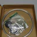 9.1 Inch Tempered Glass Lid for Instant Pot 5/6 Quart - Universal Pot Lid Replacement, Universal Pot Cover with Heat-resistant Handle, Easy to Grip, Stainless Steel Rim, Clear