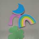 9Pcs St. Patrick's Day Tiered Tray Decor Lucky Charms Wooden Signs Saint Patty's Day Shamrock Wood Centerpiece Table Decoration for Irish Blessing Clover Farmhouse Baby Shower Home Holiday Party Decor