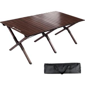 47" Camping Table Foldable, Aluminum Roll up Low Picnic Table, 47.24"x23.6 2"x17.91"