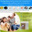 Dust Bags Replacement For Laresar L6 Pro / L6 nex/Viomi s9 ：10 Pack Durable and Efficient Cleaner for Pet Hair, Dirt, and Debris on All Floor Surfaces