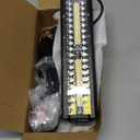 NAOEVO 12 Inch LED Light Bar, 300W 30000LM LED Offroad/Driving/Fog Lights with Wiring Harness Kit, Spot Flood Work Lights for Truck UTV ATV Golf Cart Boat (White)